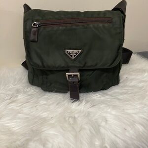 Prada Men's Green Crossbody Bag